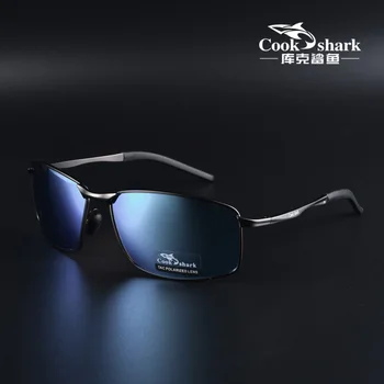 Поляризирани Слънчеви очила Cook Shark, Мъжки слънчеви Очила за Шофьори, Очила за Шофиране, Трендови Слънчеви Очила Мъжки слънчеви Очила със Защита От ултравиолетови лъчи