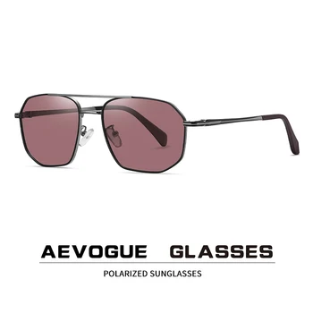 AEVOGUE Нов начин за Шофиране на Поляризирани Слънчеви Очила Двуцветен Ретро Полигональные Улични Слънчеви Очила Мъжки UV400 AE1056