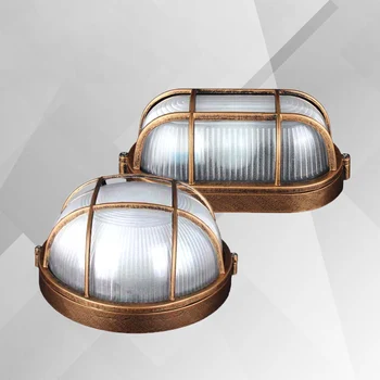 Ретро влагоустойчив, отговарят на високи взривозащитен Външен Стенен Ретро лампа Водоустойчив Тавана лампа E27 Външно Стенно и Крыльцевое Осветление cicilighting