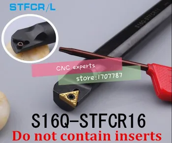 S16Q-STFCR16 Инструменти за струг за Метал, Набор от Стругове инструменти за струг, Вътрешен Струг инструмент, Разменени притежателя на Стругове инструменти за машини с ЦПУ
