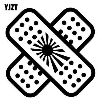 YJZT 10.1 см * 10.1 см Карикатура Интересен Лепенка за Кола-стил на Колата Стикер Стикер PVC Графичен 13-0026