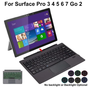 Bluetooth Клавиатура За Microsoft Surface Pro 3 4 5 6 7 Go 2 Безжична Подсветка на тъчпада на Клавиатурата Tablet PC, Лаптоп Детска Клавиатура