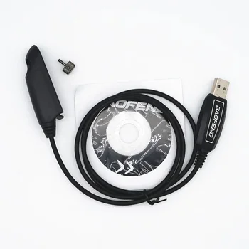 Baofeng UV-9R Plus Оригинален USB Кабел За предаване на данни със софтуер на CD За Преносими Радиостанции UV9R A58 UV9R Plus BF-9700 Любителски радио