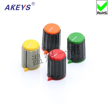 KN15-Y-6 потенциометър гумена пластмасов цветна дръжка на ключа диапазон дръжка шапка ключ шапка гумена дръжка