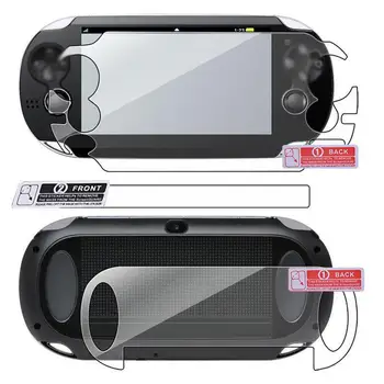 HD Защитно Фолио За Екрана на Sony PS Vita PSV Игри Плейър Защитен Панел За Екрана, Предната И Задната част на Кутията Игрови Аксесоари
