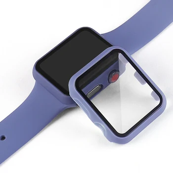 Стъкло + Калъфи За Apple Watch Серия SE 76543 44 мм 40 мм Smart iWatch 42 мм 38 мм 360 Пълна Броня Протектор на Екрана + Капак Аксесоари