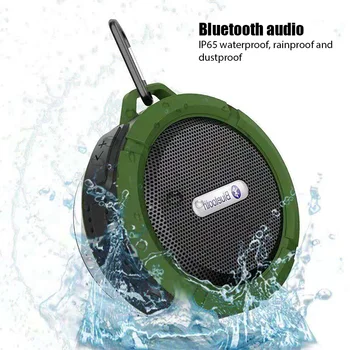Водоустойчив Bluetooth Говорител C6 Открит Домакински Нещастници Мини Безжична Аудио за Мобилен Телефон, Автомобилен Субуфер Преносими Високоговорители
