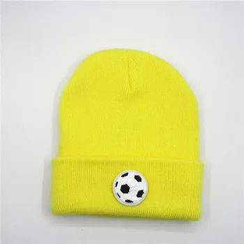 LDSLYJR футболна бродерия Утепленная вязаная шапка зимна топла шапка Skullies капачка капачка за мъже и жени 213