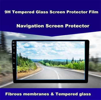 9H Закалено Стъкло Защитно Фолио За Екрана автомобилни стикери за Автомобил на Радио кола DVD GPS Навигация Закалено Защитно Стъкло