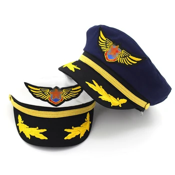 Памук флота шапка за мъже, жени, деца, мода плосък армия шапка моряк шапка капитан вълна момчета момичета барети тип пилотки регулируема