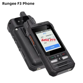 5300 mah Rungee F3 ПР POC Преносима Радиостанция LTE 4G Мобилен телефон, 1 GB, 8 GB GPS, GLONASS 5MP 2,4 ИНЧА IP54 Водоустойчив WiFi Bluetooth Порт M6