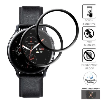 Калъф За Samsung galaxy Watch Active 2 40 мм 44 мм HD Мека Филм Прозрачен водоустойчив 3D броня Протектор на Екрана Аксесоари