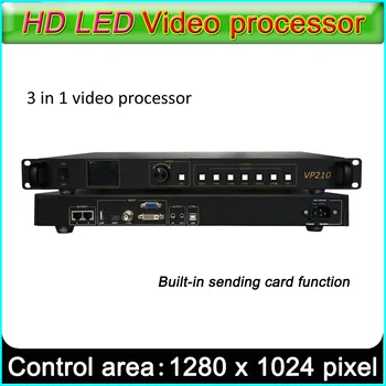 Видеопроцессор HD-VP210 VP410 с led дисплей, вградена функция за изпращане на карти, пълноцветен led система за управление на видеостеной