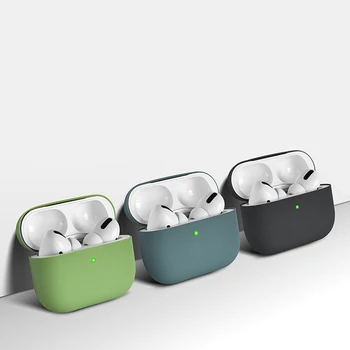 Мек Силиконов Калъф За Apple Airpods pro Калъф аксесоари за слушалки безжична Bluetooth слушалка силиконов калъф Apple Air Pod Pro