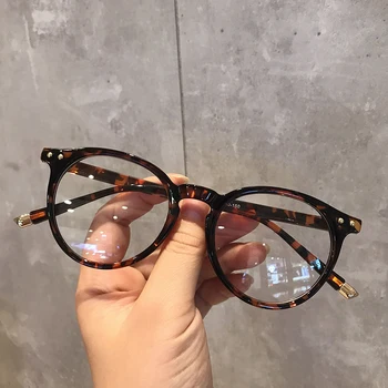 Модни Рамки за Очила за Жени, Реколта Сини Леки Компютърни Мъжки слънчеви Очила, Кръгли Оптични Очила