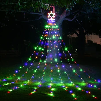 Led Венец Коледен Декор Празнични Светлини ЕС/САЩ Включете Външно Украса на Градината Венец Водоустойчива IP65 Страхотна Светлина