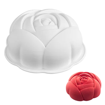 SILIKOLOVE 3D Рози Цвете Силиконова Форма за Печене на сладкиши Форма за Торта Силиконова Форма за Печене шоколадови Бонбони Форма За Печене Форма за Печене