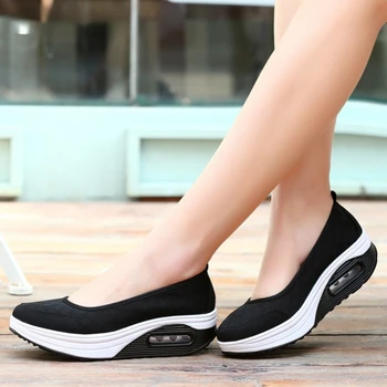 2023 г. с Нова Дамски обувки На равна подметка Модни и Ежедневни Дамски Обувки Дамски Дишащи Дамски Маратонки Zapatillas Mujer Feminino Обувки на Платформа