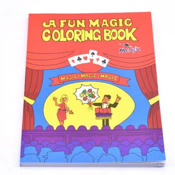 Весела Вълшебна книжка-за оцветяване - Карти с съсредоточава в голям размер, най-доброто за децата си, Магическа книга, Декори за сцени, Трик, Ментализм, Забавен