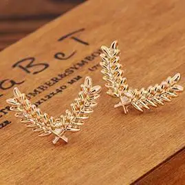 Нова мода Златна метална брошка с колосьями пшеница За Мъже И Жени, Аксесоари, бижута на едро