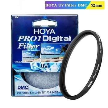 HOYA 52 mm UV-Филтър DMC LPF Pro 1D Цифров Защитен Обектив за Огледално-рефлексен фотоапарат Canon