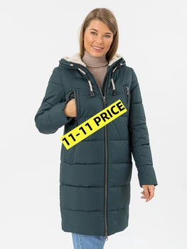Дамско зимно палто Nortfolk с качулка, топло яке със средна дължина, бяло, с ново