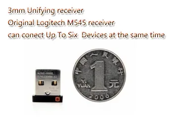 Оригинален обединява приемника 3 мм за безжична мишка и клавиатура Logitech M185 M280 M545 mk260 270 може да свържете до шест устройства