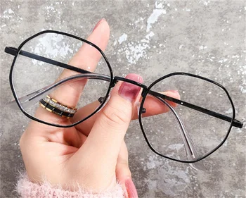 Мода Ретро Осмоъгълник на Очите да се носят Късогледство Оптично Огледало Анти-синя Светлина очила Очила Грижа За Зрението Унисекс слънчеви Очила