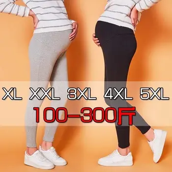 По-големи размери, Панталони за бременни тегло 150 кг, гамаши, есенно-зимни топли външни Панталони 2020, Панталони за бременни, по-големи Размери, M-7XL