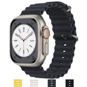 Океански каишка За Apple watch band series 8 ultra 49 мм 45 мм 41 мм смарт часовника 44 мм, 40 m 42 мм 38 мм iWatch serie 7 6 se 5 аксесоари