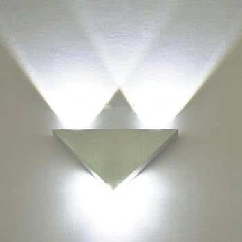 Изгряващата Звезда на 3 W Алуминиев Триъгълник Led монтиран на стената Лампа 85-265 В Висока Мощност, с монтиран на стената Лампа Модерен за Домашно Осветление, вътрешна Украса на Светлината